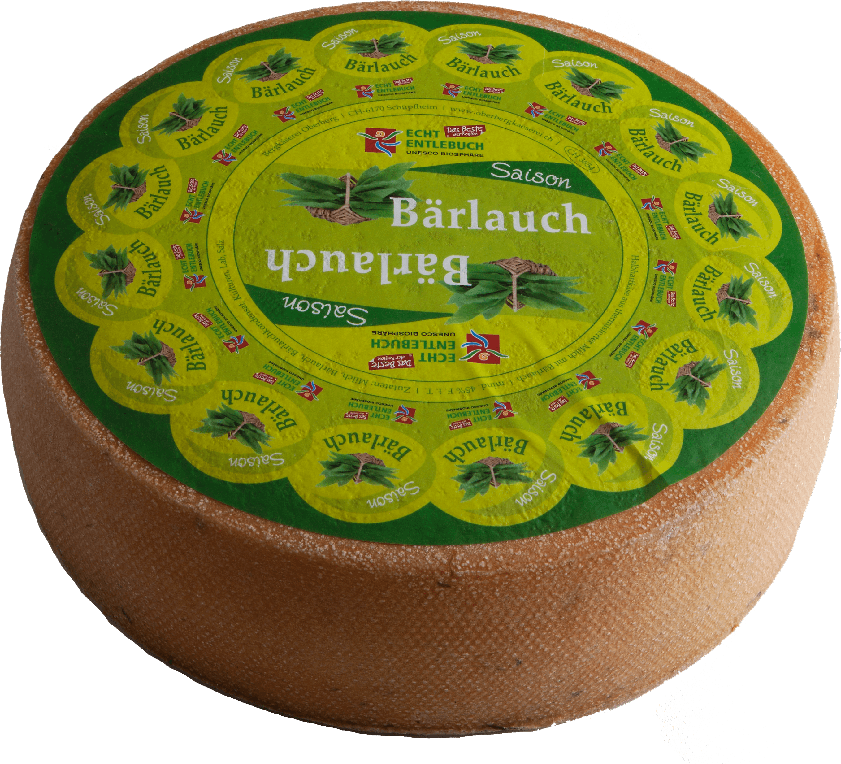 Produktbild von Entlebucher Bärlauchkäse Laib ca. 4kg (Export)