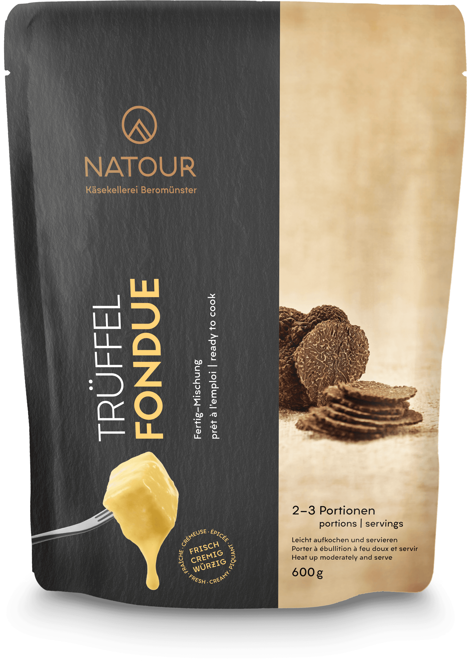 NATOUR Frischfondue Trüffel fixfertig, Beutel 600g