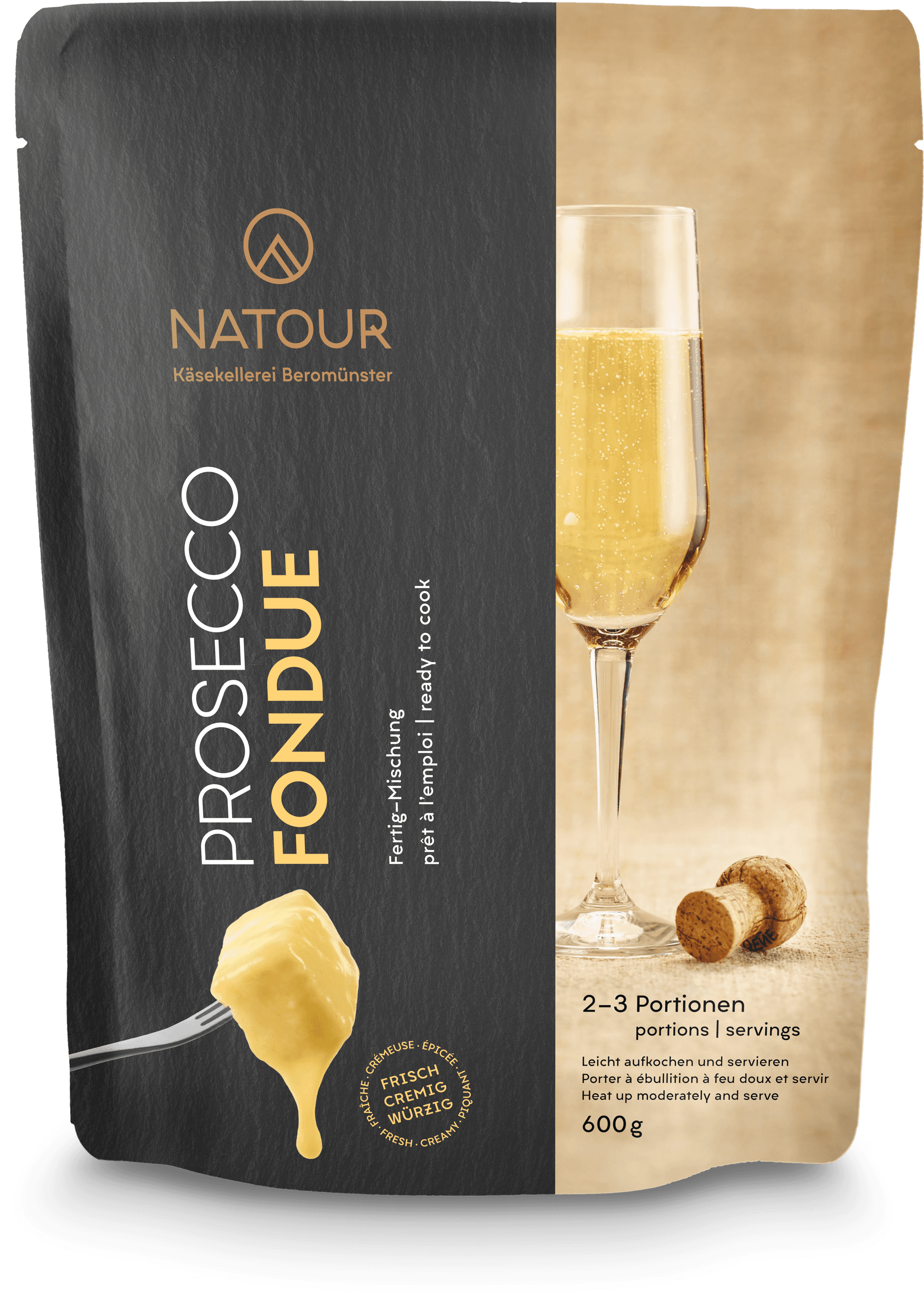 Produktbild von NATOUR Frischfondue Prosecco fixfertig