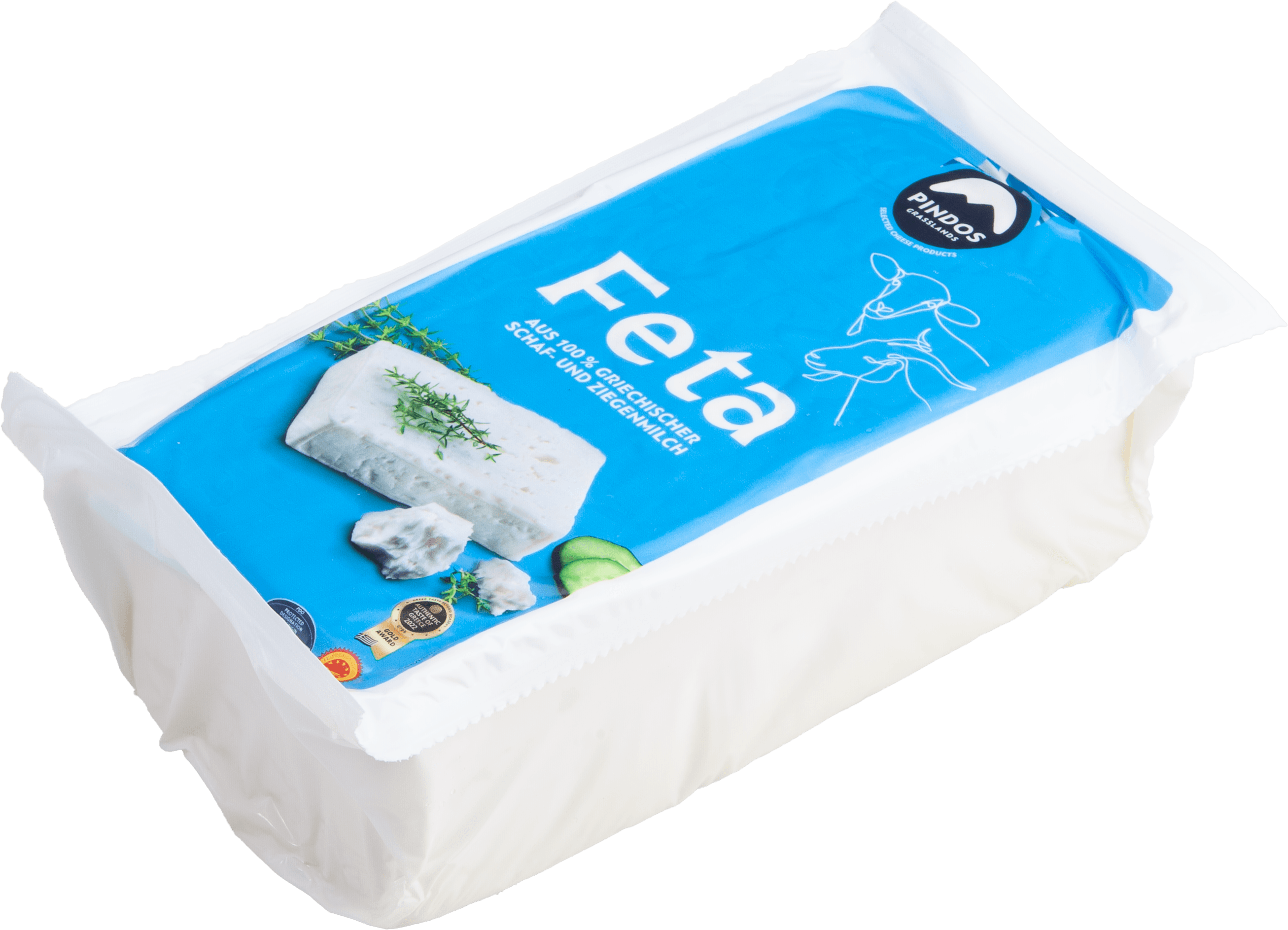Produktbild von Pindos Feta griechisch Block ca. 1.8 kg