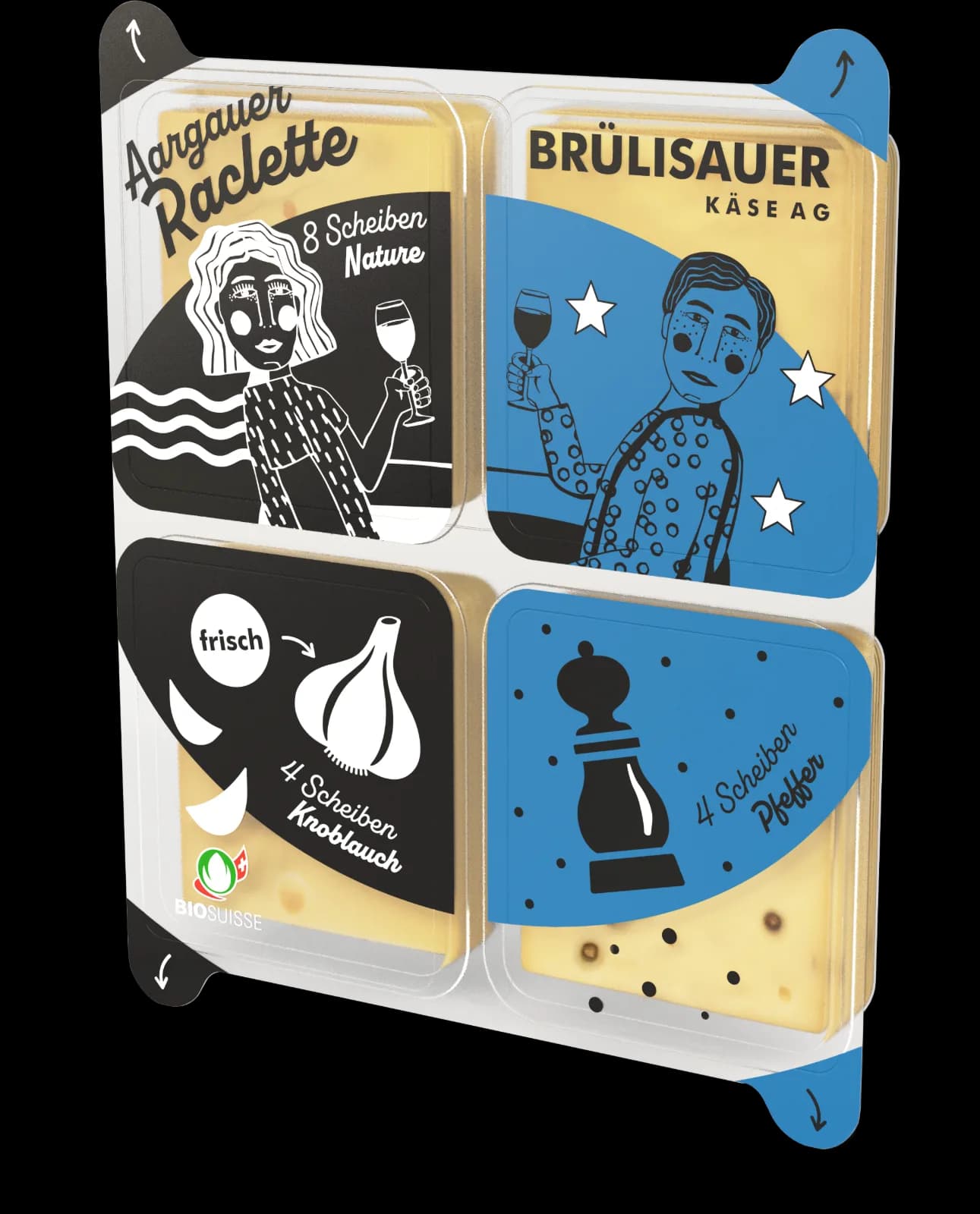 Produktbild von Aargauer Raclette-Scheiben "Bio VK" assortiert