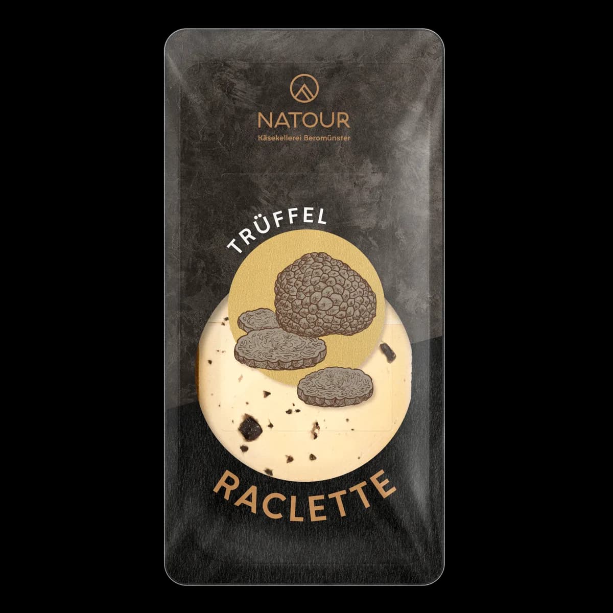 NATOUR Raclette Trüffel Scheiben, Schale 200g
